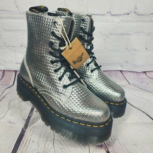 Dr Martens Silver Jadon Studs Embossed Boots